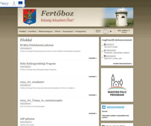 Fertoboz.hu(Főoldal) Screenshot