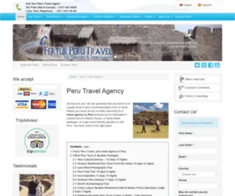 Fertur-Travel.com(Peru Travel Agency and Tour Operator Fertur Peru Travel) Screenshot