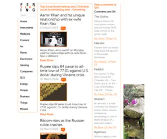 Ferventing.com(Top Social Bookmarking sites) Screenshot
