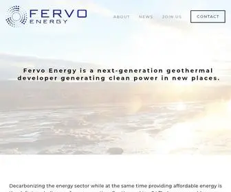 Fervoenergy.com(FERVO ENERGY) Screenshot