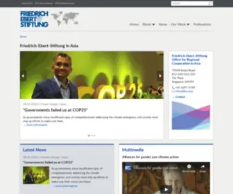 Fes-Asia.org(Friedrich-Ebert-Stiftung Regional Cooperation in Asia) Screenshot