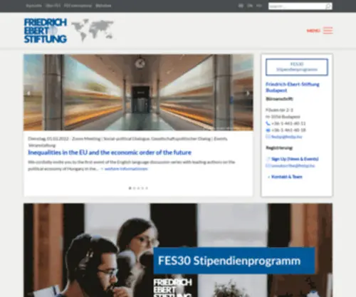 Fes-Budapest.org(Stiftung Budapest) Screenshot