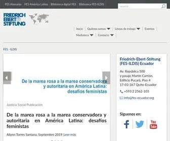 Fes-Ecuador.org(ILDIS Ecuador) Screenshot