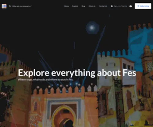 Fes-Medina.com(Fes Medina Travel Guide) Screenshot