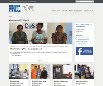 Fes-Nigeria.org(Friedrich-Ebert-Stiftung Nigeria Office) Screenshot