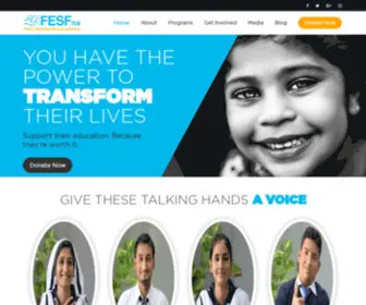 Fesfna.org(Deaf Charity Organization) Screenshot