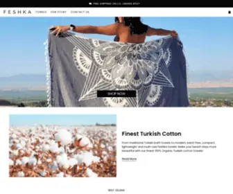 Feshka.co(100% Organic Turkish Cotton Towel) Screenshot