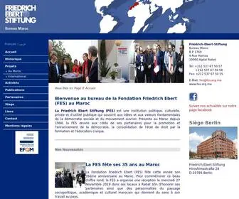 Fes.org.ma(Fondation-Friedrich-Ebert Bureau Rabat) Screenshot