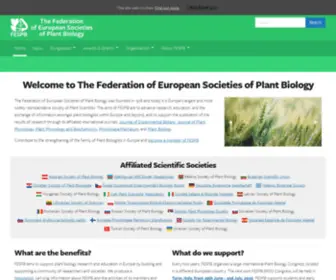 Fespb.org(Federation of European Societies of Plant Biology) Screenshot