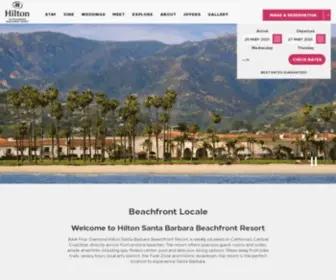 Fessparkersantabarbarahotel.com(Hilton Santa Barbara Beachfront Resort) Screenshot