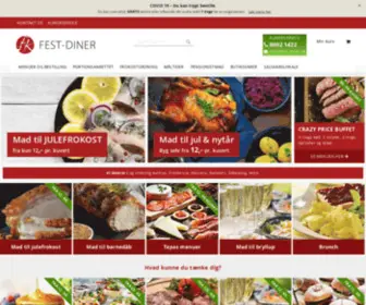 Fest-Diner.dk(Mad ud af huset Bestil din kvalitets mad ud af huset her) Screenshot