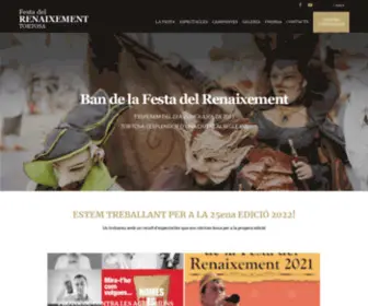 Festadelrenaixement.org(Festa del Renaixement de Tortosa) Screenshot