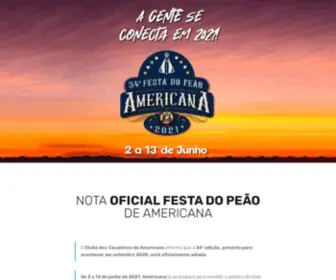 Festadopeaodeamericana.com.br(Festa) Screenshot