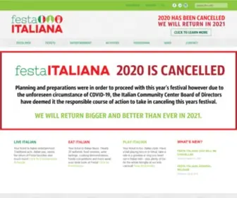 Festaitaliana.com(Festa Italiana) Screenshot