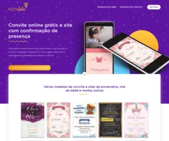 Festalab.com.br(Fazer convite online grátis) Screenshot