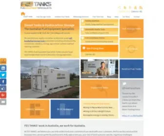 Festanks.com.au(Diesel Tanks & Hydrocarbon Storage Tank Manufacturer) Screenshot