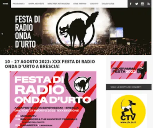 Festaradio.org(Il sito della festa di Radio Onda d'Urto) Screenshot