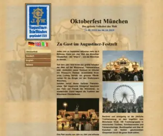 Festhalle-Augustiner.com(Oktoberfest) Screenshot