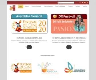 Festicineantioquia.com(Corporación) Screenshot