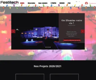 Festitech.ca(Projets Lumineux) Screenshot