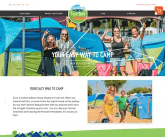 Festitent.com(Your Easy Way To Camp @ Music Festivals) Screenshot