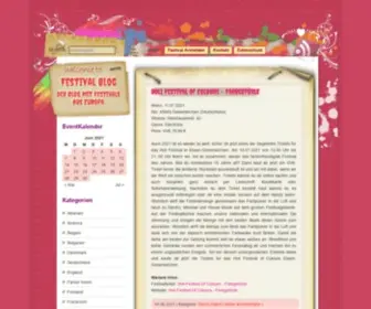 Festival-Blog.eu(Festival Blog) Screenshot