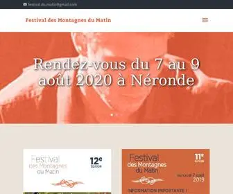 Festival-Des-Montagnes-DU-Matin.com(Festival de musique de chambre des Montagnes du Matin) Screenshot