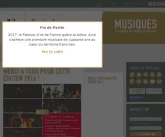 Festival-IDF.fr(Festival d'Ile de France) Screenshot