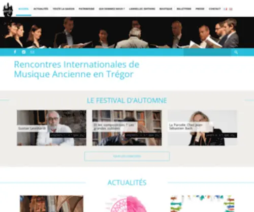 Festival-Lanvellec.fr(Rencontres Internationales de Musique Ancienne en Trégor) Screenshot
