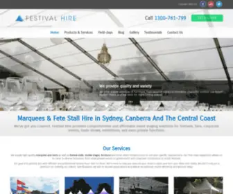 Festival.net.au(Festival Hire) Screenshot
