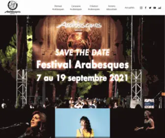Festivalarabesques.fr(Festival Arabesques) Screenshot