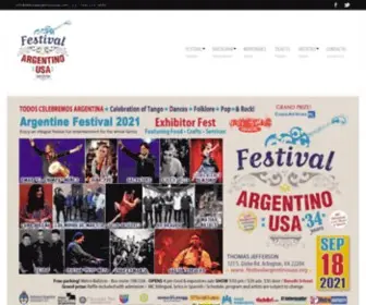 Festivalargentino.org(Festival Argentino USA) Screenshot