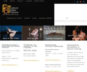 Festivalballet.org(Orange County's Premiere Ballet Company. Founded By Salwa Rizkalla. FBTs Affiliated School) Screenshot