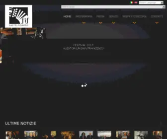 Festivalcastelfidardo.it(Festival Internazionale della fisarmonica di Castelfidardo) Screenshot