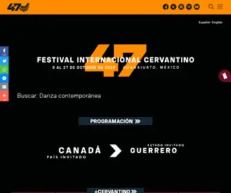 Festivalcervantino.gob.mx(Festival Internacional Cervantino) Screenshot