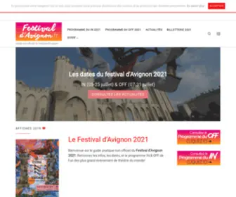 Festivaldavignon.fr(Festival d'Avignon 2022 ❤) Screenshot