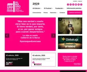 Festivaldealmagro.com(Festival Internacional de Teatro Clásico de Almagro) Screenshot