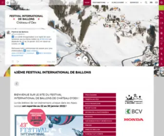 Festivaldeballons.ch(Pays-d'Enhaut (Suisse)) Screenshot