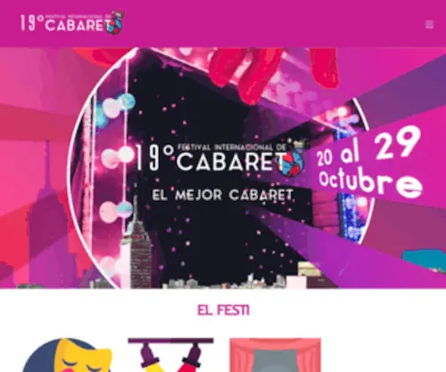 Festivaldecabaret.com(20 Festival Internacional de Cabaret) Screenshot