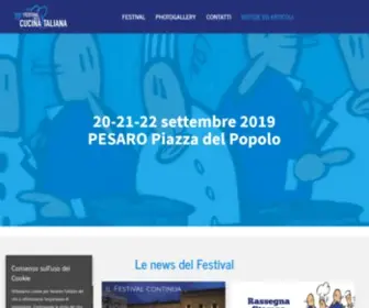 Festivaldellacucinaitaliana.it(Festival della Cucina Italiana) Screenshot