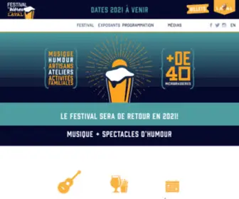 Festivaldesbieresdelaval.com(Festival des bières de Laval) Screenshot