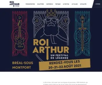 Festivalduroiarthur.fr(Festival du Roi Arthur) Screenshot