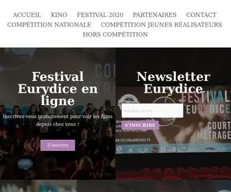 Festivaleurydice.fr(Accueil) Screenshot