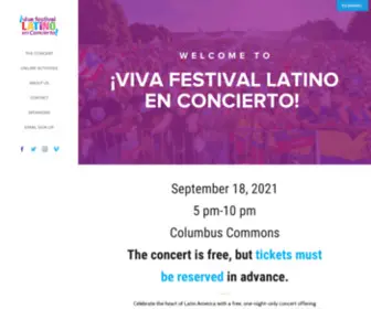 Festivallatino.net(¡Viva Festival Latino en Concierto) Screenshot