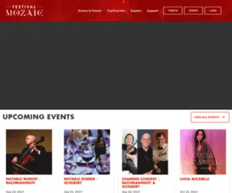 Festivalmozaic.com(Festival Mozaic) Screenshot