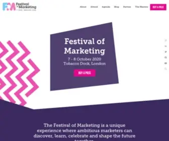 Festivalofmarketing.com(The Festival of Marketing) Screenshot