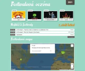 Festivalovasezona.cz(Festivalyhudební) Screenshot