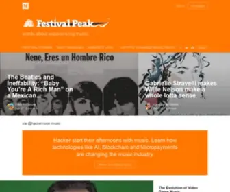 Festivalpeak.com(Festivalpeak) Screenshot