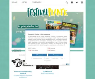 Festivalplaner.de(Der FESTIVALPLANER) Screenshot