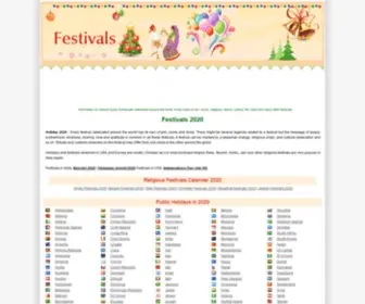 Festivalsfun.com(FestivalsFamous Holidays and Festivals around the World) Screenshot